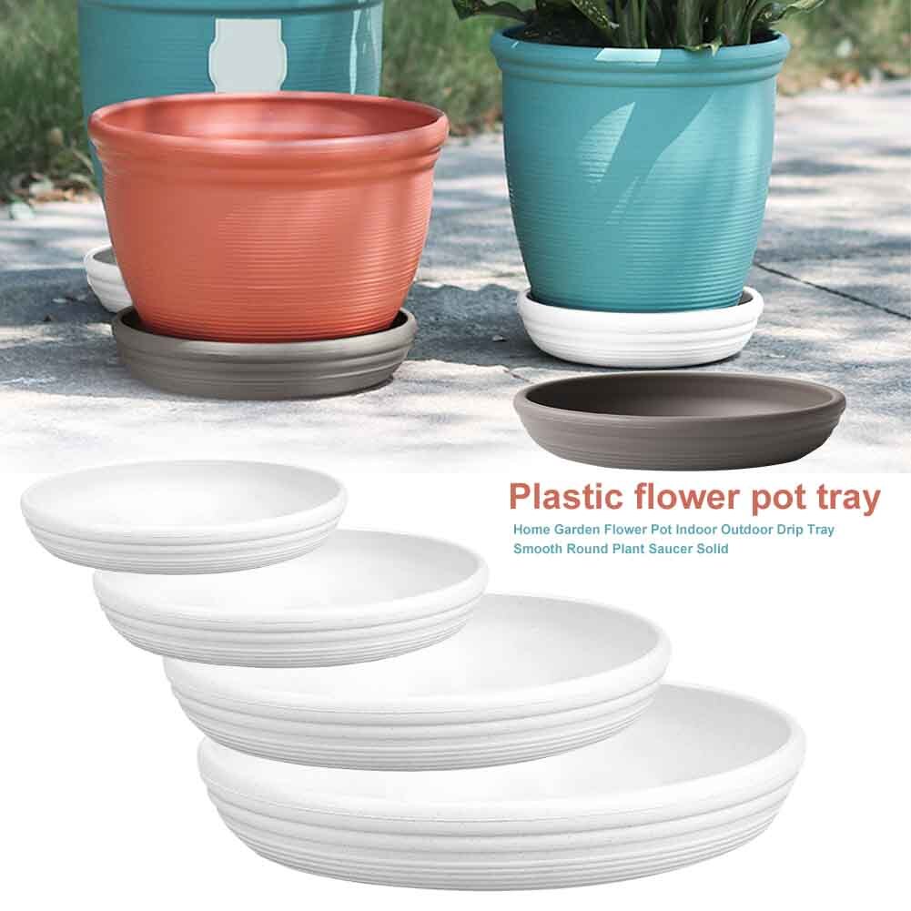 Bacs à gouttes pour pots de fleurs, plateau pour goutte-à-goutte, balcon intérieur et extérieur réutilisable, conteneur sous-tasse pour plantes rondes pour la maison et le jardin
