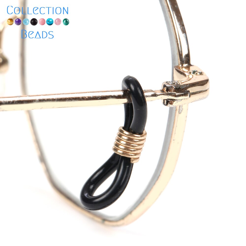 20 Stuks Oorhaak Glazen Ketting Rubberen Ring Bril Keten Bril Retainer Uiteinden Touw Zonnebril Koord Houder Riem Retainer End