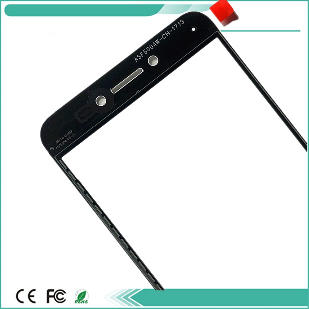 10 Pcs Met Touch Screen Panel Voor Glas Voor Asus Zenfone Live ZB501KL X00FD A007 Touchscreen Touchpad Met 3M sticker