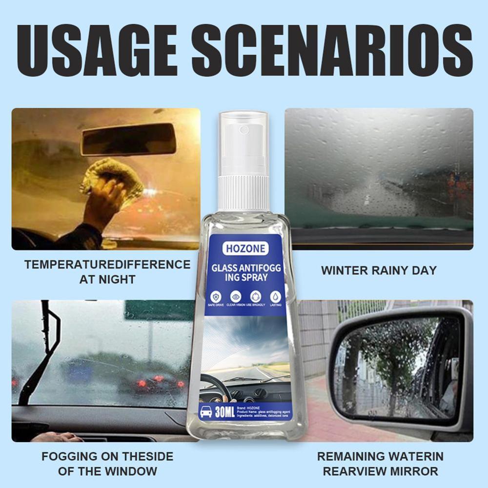 60/30ml vandtæt regntæt anti-tåge middel glas hydrofob nano coating spray til bilrude badeværelsesglas