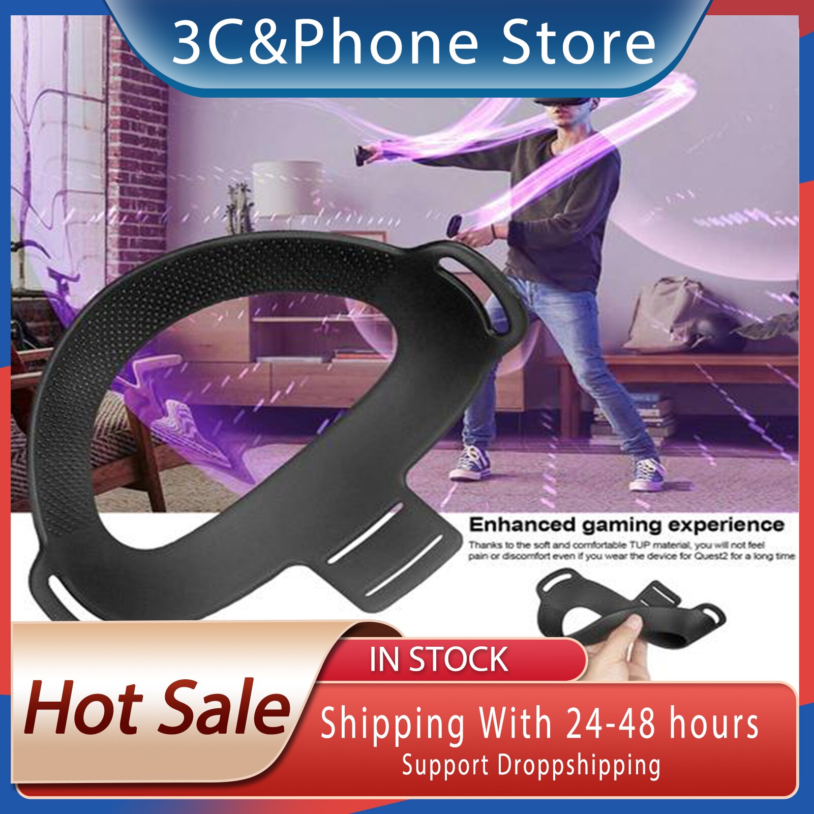 Headband Cushion For Oculus Quest 2 VR Headsets Removable VR Headsets Pad For Oculus Quest 2 Accessories