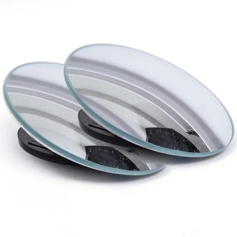 Espejo retrovisor para coche, espejo auxiliar para punto ciego, Ultra claro, ángulo grande ajustable de 360 grados, espejos sin bordes inversos para coche