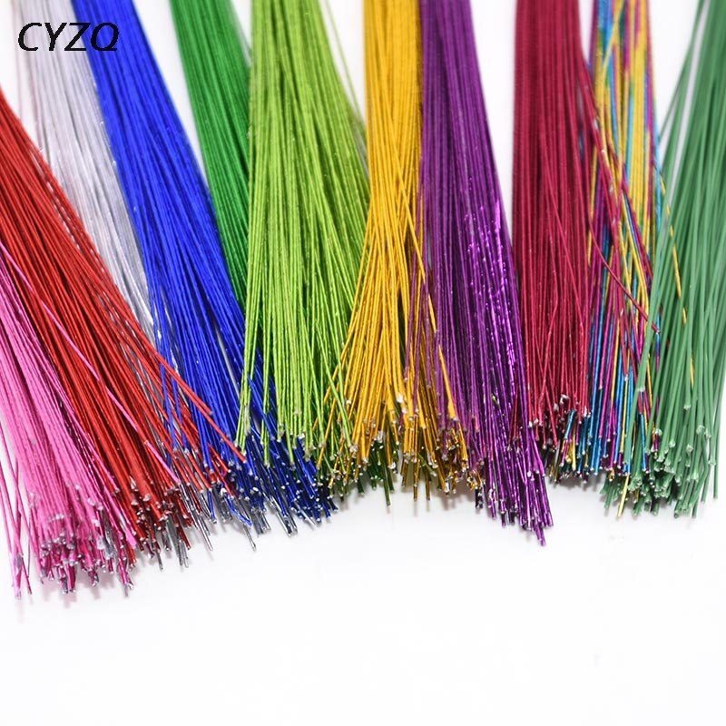 25pcs/lot Stocking Flower Wire #26 Paper Wire Commonly Used Iron Wire For DIY Nylon Stocking Flower Making Material Accessory