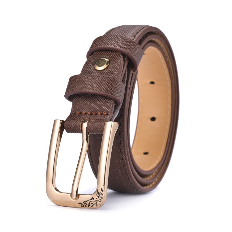 Belts For Kids Girls Boys Kids PU Belts Small Belt For Baby Little Girl Jeans Belt Child: Coffee / 105