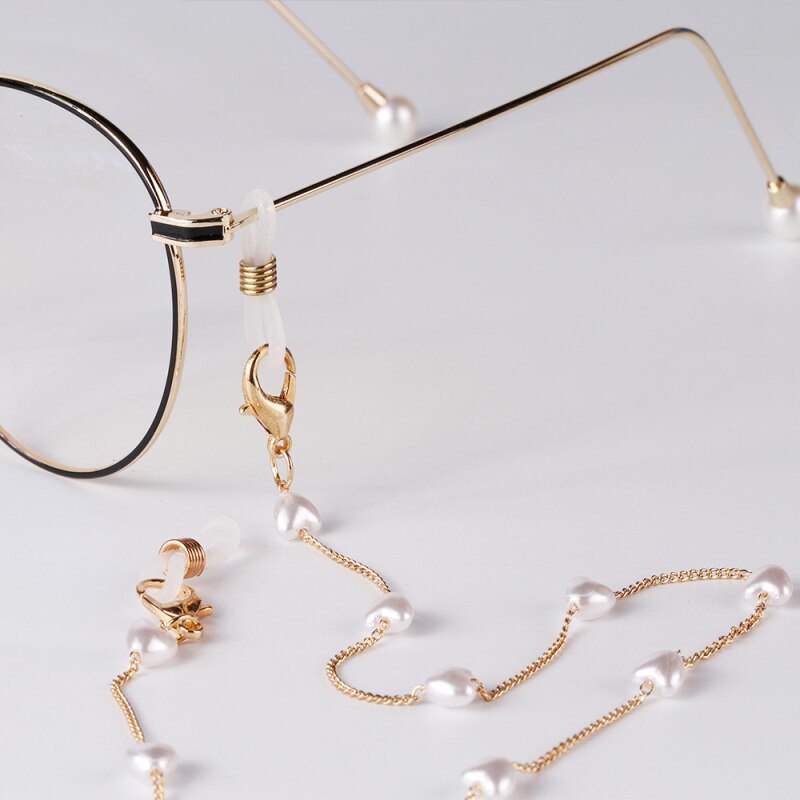 Ins Очки Цепи Parel Ster Anti-Verloren Lanyard Chain Liefde Kralen Ketting Temperament Masker Ketting