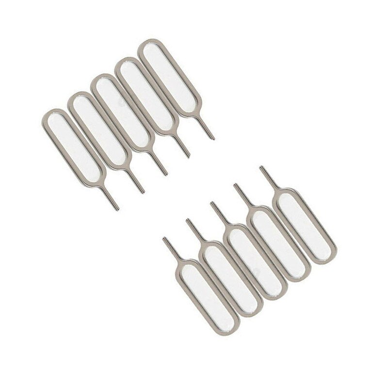 10 pcs For iPhone4 4s 5 5s 6 6 plus 6s 6s plus Sim Card Tray Remover Eject Ejector Open Pin Key Nedeel Tool