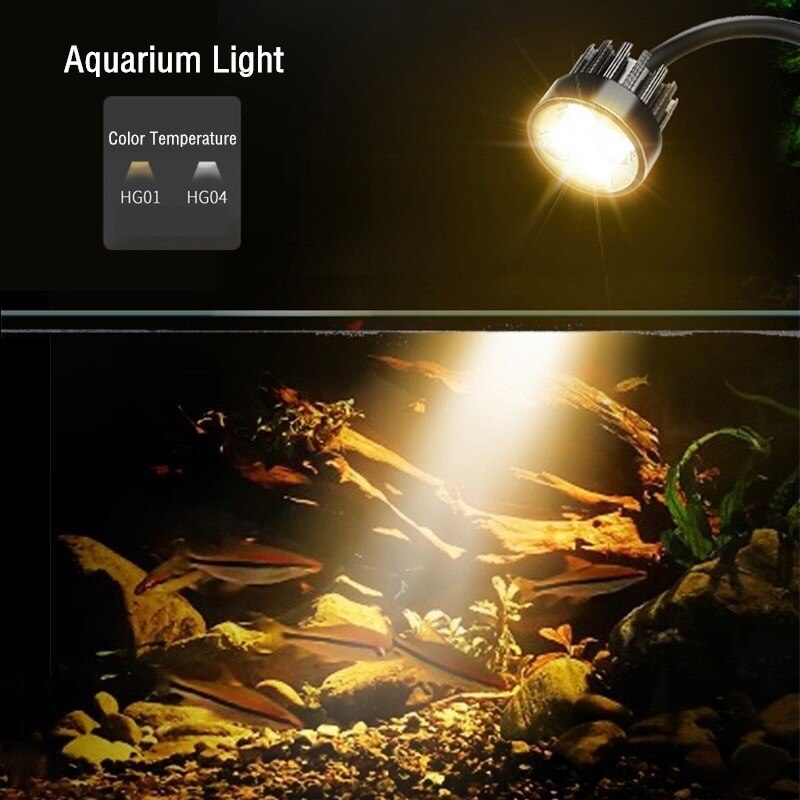 Aquarium Led Licht Verstelbare Zoutwater Zoetwater Aquarium Licht Planten Groeien Lamp Aquarium Decoratie Spotlight