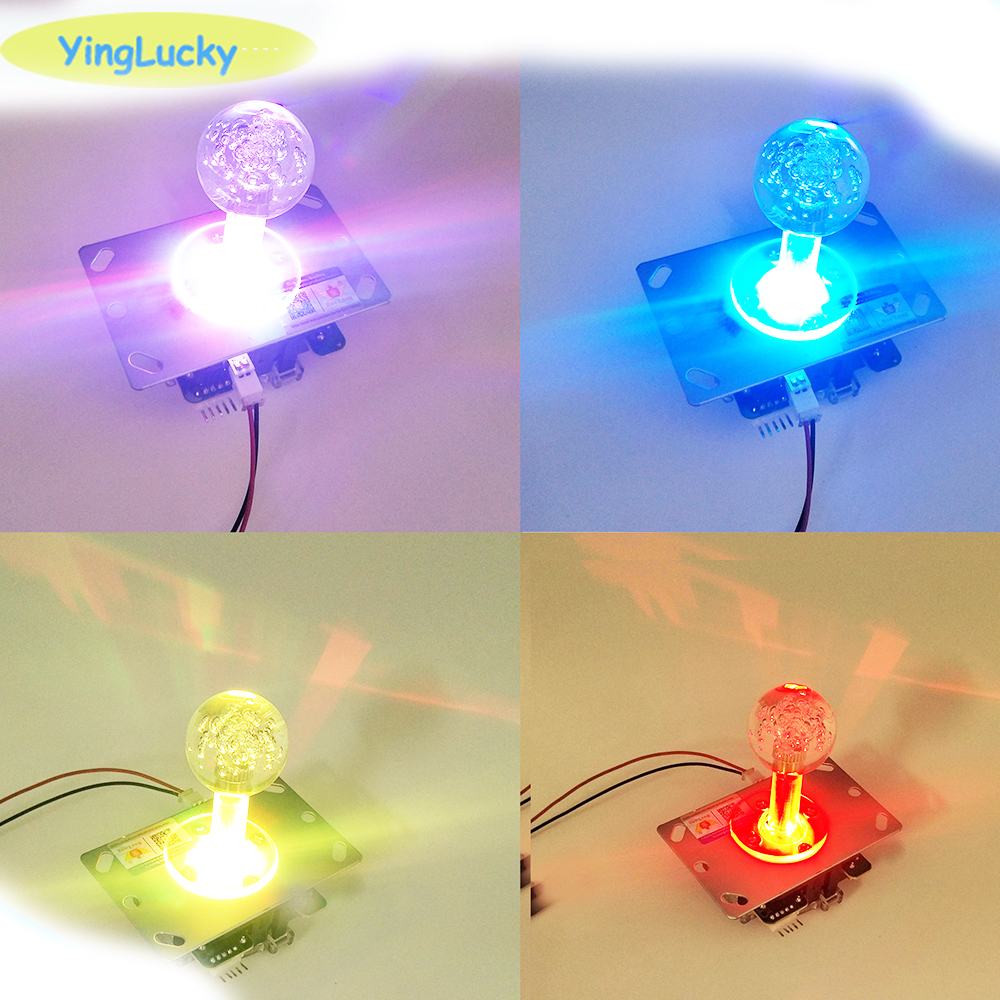 Diy Led Joystick Arcade Kits 2 Spelers Met 20 Led Arcade Knoppen + 2 Joysticks + 2 Usb Encoder Kit + Kabels Arcade Game Delen