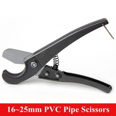 PVC Pipe Cutter 16~40mm Aluminum Alloy Body Ratchet Scissors Steel Blade Up for Cutting Tube PVC/PPR Hose Cutting Hand Tools: 16-25mm scissors