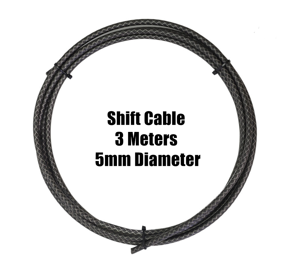 3 Meters Bike Braided Cable Slick Lube Shift Housing Weave Brake Hose Derailleur Shifter Line Wire For Road Mountain Bicycle: Orange