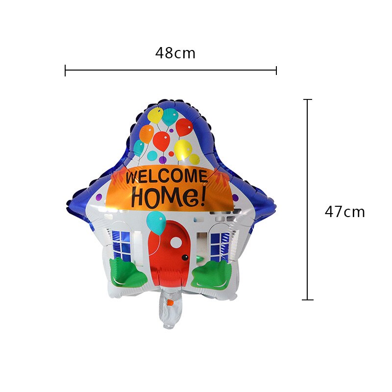 5/10pcs 18 inch Round Welcome Home Foil Balloons Air Globos for Welcome Go Back Home Birthday Party Balloons Decoration Supplies