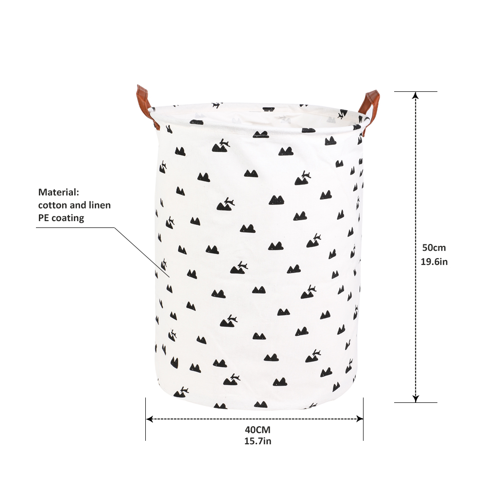Foldable Laundry Basket Large Capacity Laundry Hamper Dirty Clothes Storage Organizer Bucket Homehold Storage Bag: light yellow