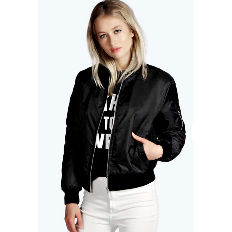 Sommer windbreaker jakke kvinder tynde jakker basic bomber jakke langærmet frakke afslappet dame jakker overtøj tøj