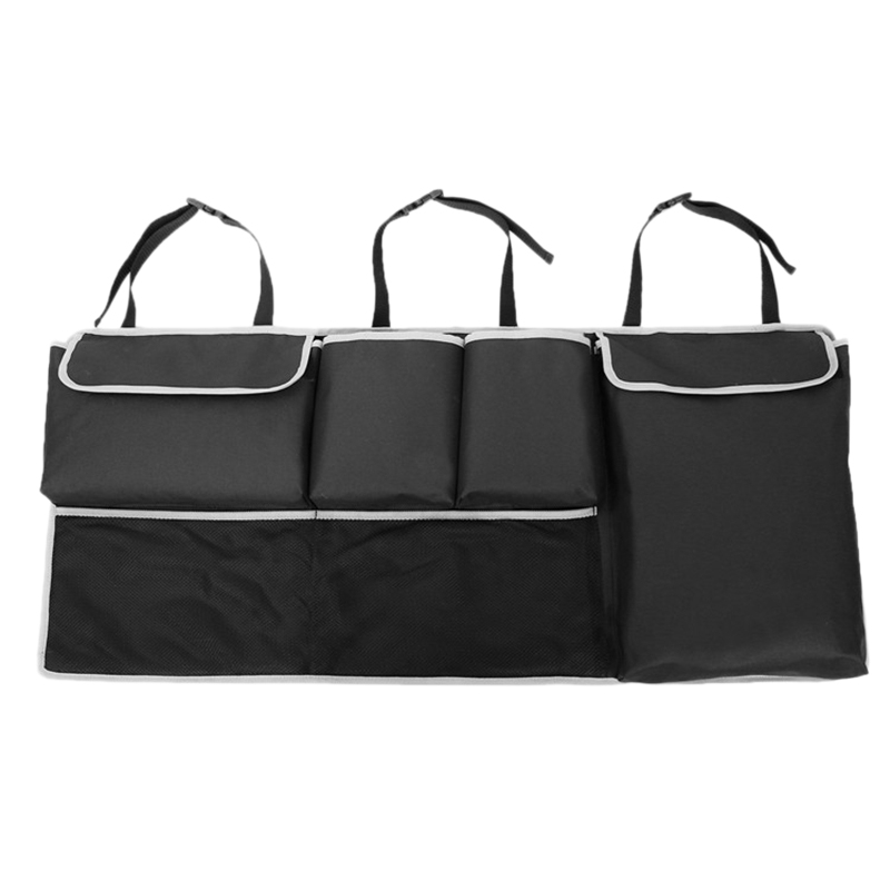 Car Trunk Organizer Back Seat Storage Box Bag 100cm Oxford Car Multi-Function Bag Black