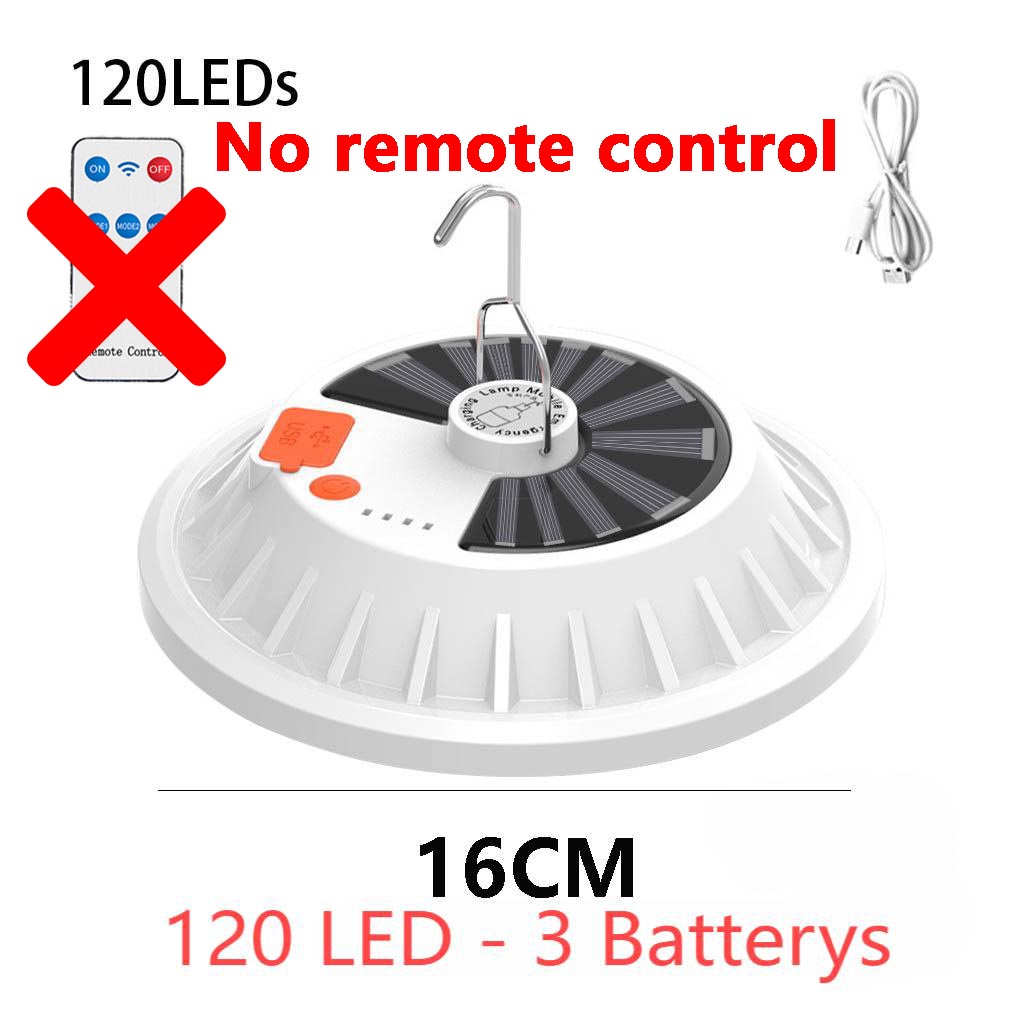 30W LED Solar Camping Lamp USB Charge Afstandsbediening Lantaarn Draagbare noodgeval voor avondmarkt Outdoor Garden Yard Light: 15w