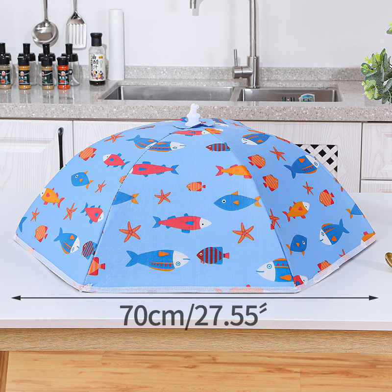 Winter Heat Preservation Dish Cover Large Food Meal Cover Foldable Dust Cover Kitchen Organizer Household Dining Table Cover: A-70CM