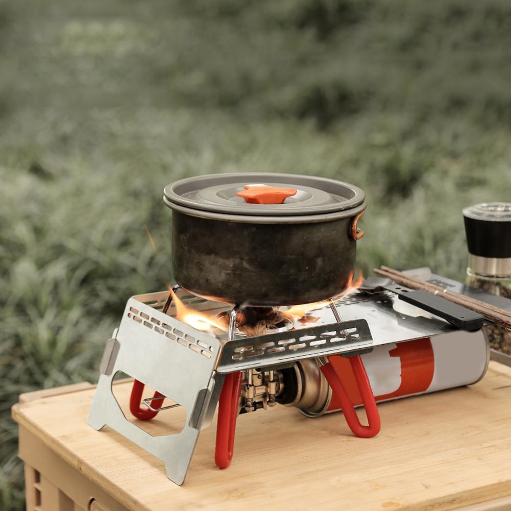 Camping Table Stove Table Wind-proof Foldable Accessory Folding Insulation BBQ Table for Outdoor
