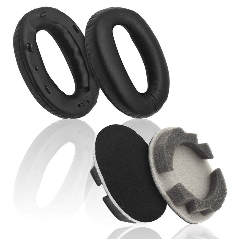 Bløde memory foam ørepuder puder til sony mdr -1000x wh  -1000 xm 2 hovedtelefoner ørepuder protein læder headset cover høreværn