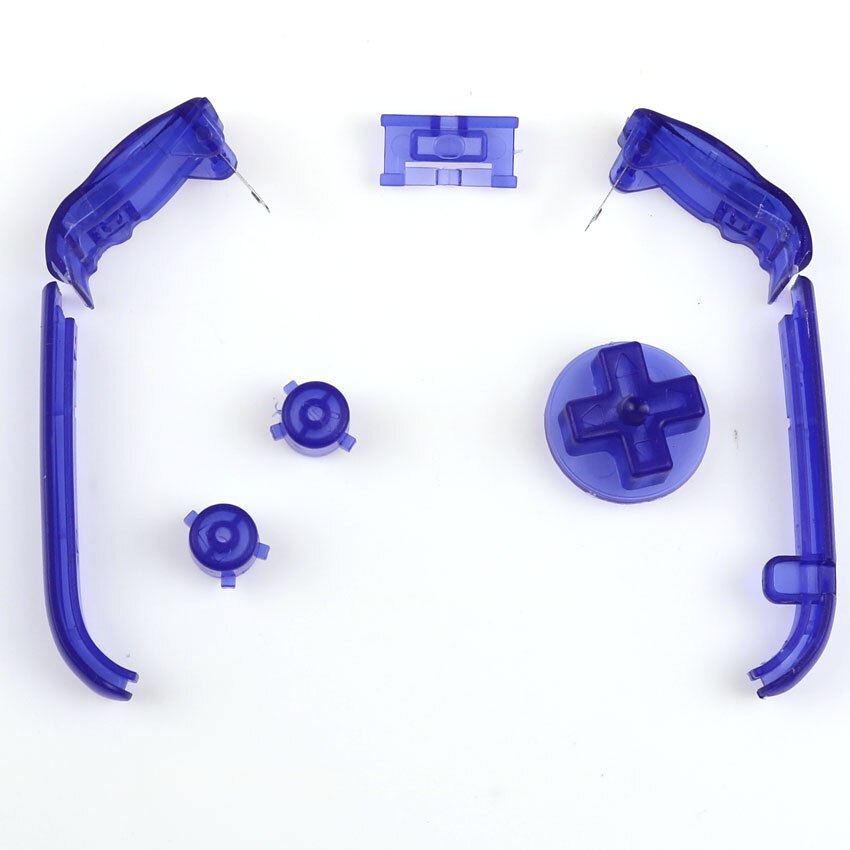 Dla nintendo GBA przyciski Gameboy advance kolor przycisk dla GBA LR przycisk konserwacja akcesoria zamienne 16 kolorów: clear blue