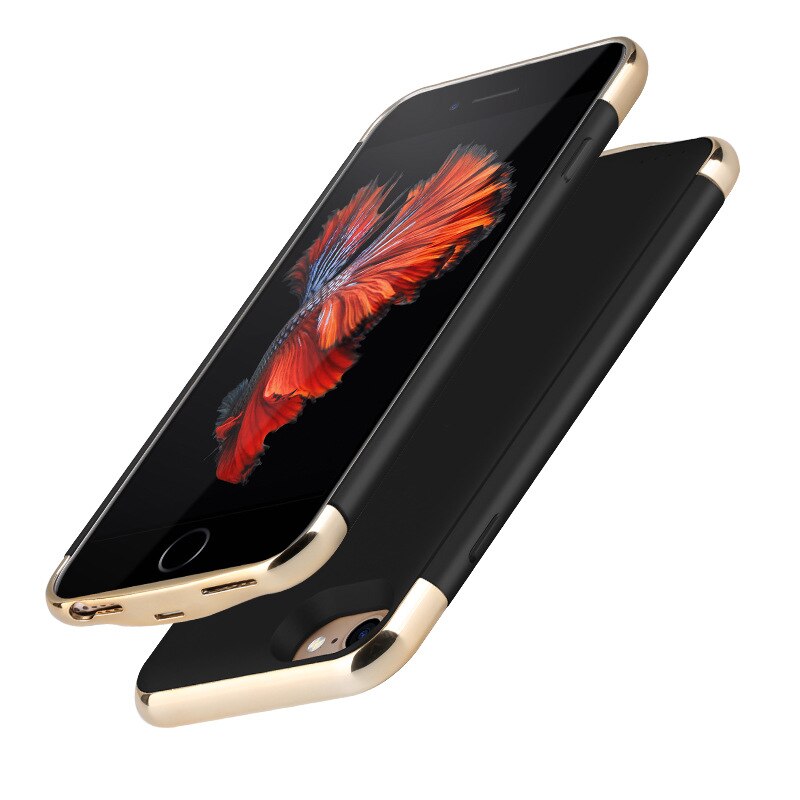 Voor iphone 6 6s 7 8 batterijlader case ultradunne externe back-up lader case voor iphone x  xs 6 6 s 7 8 plus powerbank case