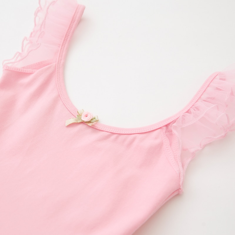 Baumwolle und Spandex Ballett Kleid Ballettröckchen Ballett Danse für Mädchen freundlicher freundlicher Ärmellose Tüll tanzen