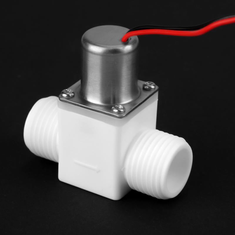 Válvula solenóide de plástico, durável, 1/2 polegadas, dc 3.6v, controle de água, ferramentas de pulso elétrico, acessório