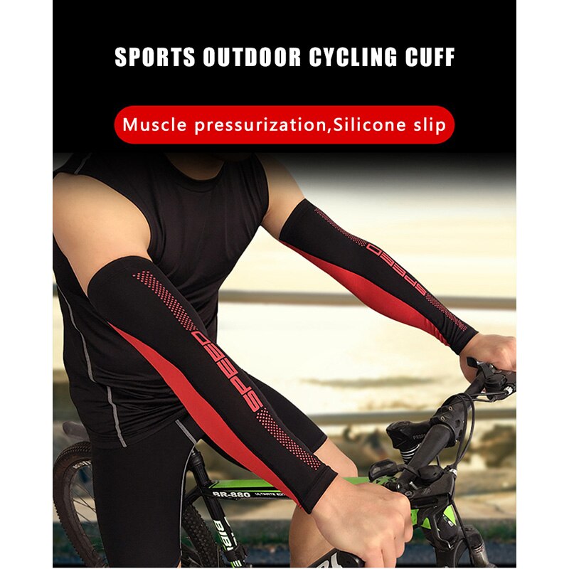 1 paar heren fiets- en hardloopschoenen met uv-bescherming, manchetten, beschermende mouwen, fiets- en sportarmwarmers.