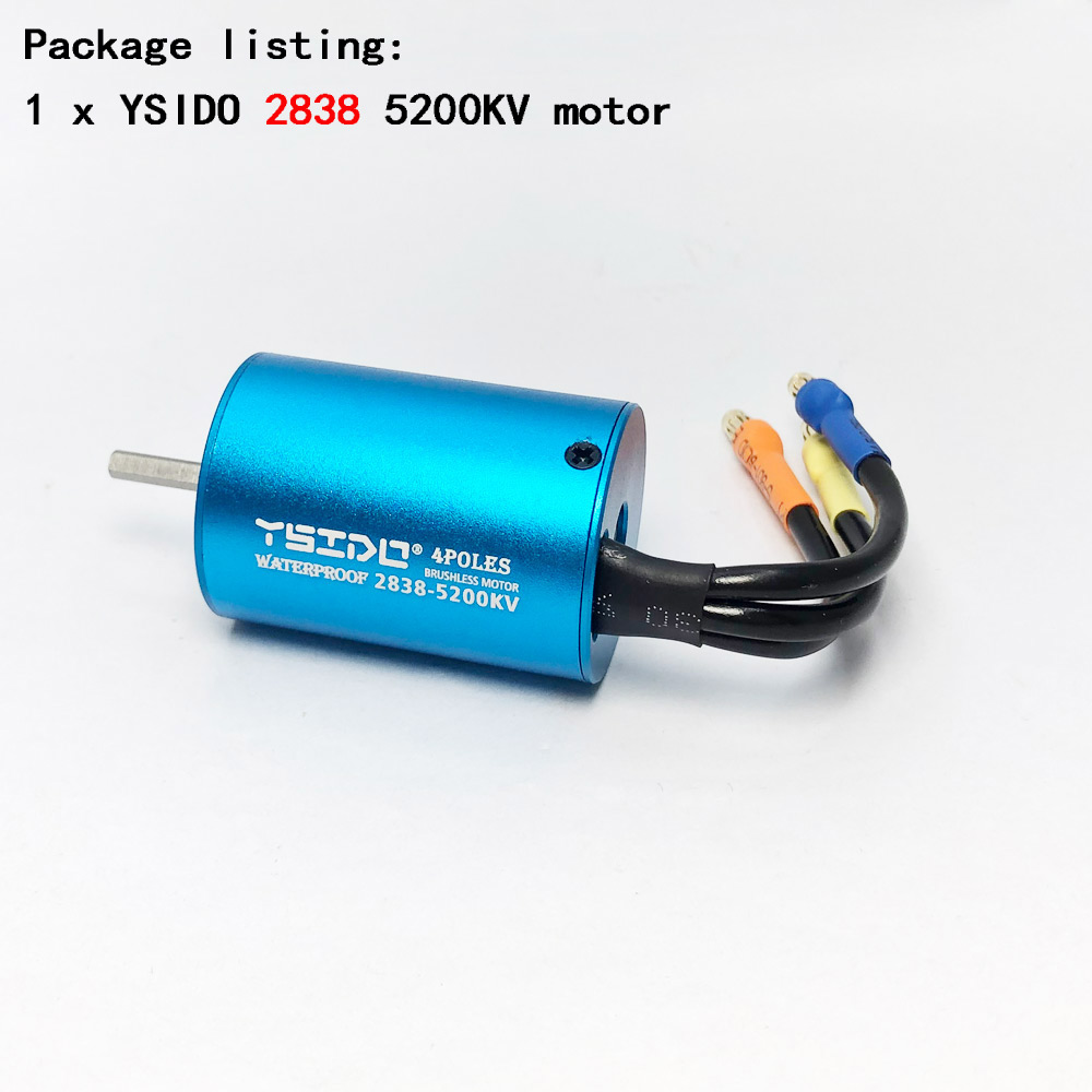 Ysido 2435 2440 2838 2847 børsteløs motor 35a 45a esc til wltoys 124016 remo Hobby xlh timaya redcat 1/12 1/14 1/16 rc båt bil: Marineblå