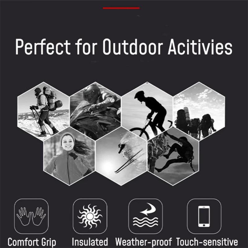 Winter Warm Touchscreen Gloves Outdoor Equipment Sports Running Glove Warm Touch Screen Gloves Gym Fitness Full Finger Gloves