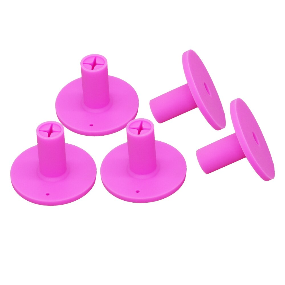 Golf Rubber Tee Holder Set for Golf Driving Range Tee Practice Tool Pack of 5: Pink