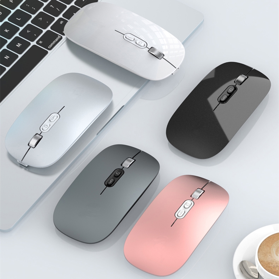 Adjustable DPI Ultra Slim Mouse Wirelesss Silent Mini Ergonomic Mause Rechargeable 2.4Ghz Wireless Mouse for Ipad Pro 11 for Mac