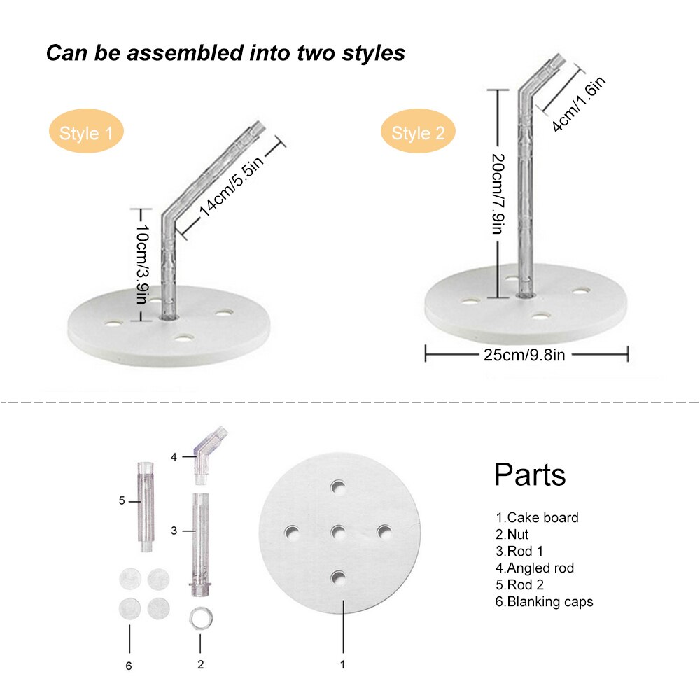 Cake Support Structure Frame Anti-gravity Cake Stand Set Hanging Decorative Stand Birthday Wedding Party DIY Cake Tools