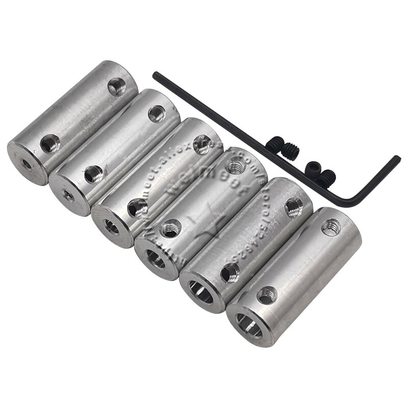 2mm/2,3mm/3,17mm/4mm/5mm/6mm Welle Starre Kupplung koppler Motor Anschluss Hülse Buchse Für Auto Schiff Modell