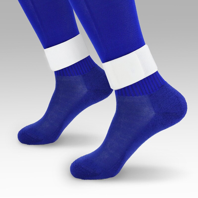 1 para regulowany ściągacz na kostkę dzianina elastyczny pasek mocujący piłka nożna skarpety piłkarskie akcesoria sportowe na dolną część nogi C