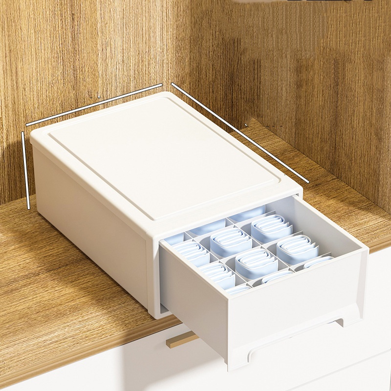 Drawer Style Storage Box Stackable Container Save Space High-capacity Clothes Organizer for Multi Purpose Storage Box