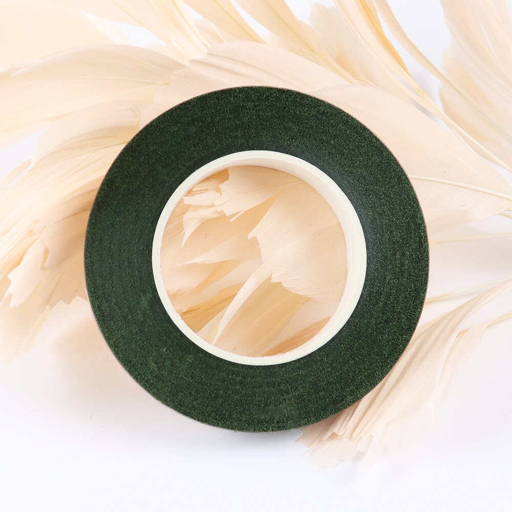 Hele rol effen satijnen lint, satijnen linten, zelfklevend, boeket, bloemen, stengeltape, feest, bruiloft, decoratie, knutselen: 12