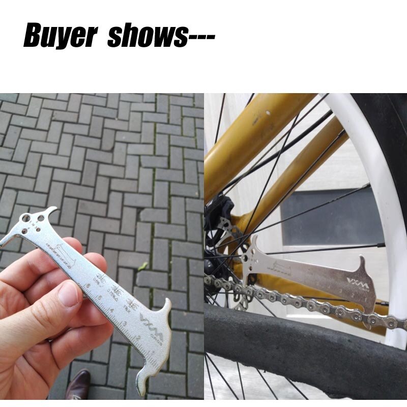 Mtb Bike Chain Wear Fietsen Indicator Heerser Fiets Kettingen Gauge Meting Checker Fietsen Draagbare Stofdicht Fietsen Onderdelen