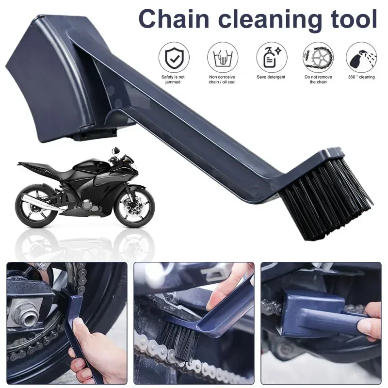 Motorrad Kette Pinsel Reiniger Kunststoff Fahrrad Moto Pinsel Radfahren Sauber Kette Reiniger Outdoor Wäscher Wartung Werkzeug