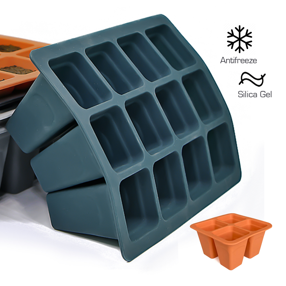 Plantes d'intérieur en silicone pour jardin, cadres de plantes, démarrage de l'escalade, pots de pépinière de semis, conteneur de propagation, boîte de culture de germination, 4 cellules, 6/12 cellules