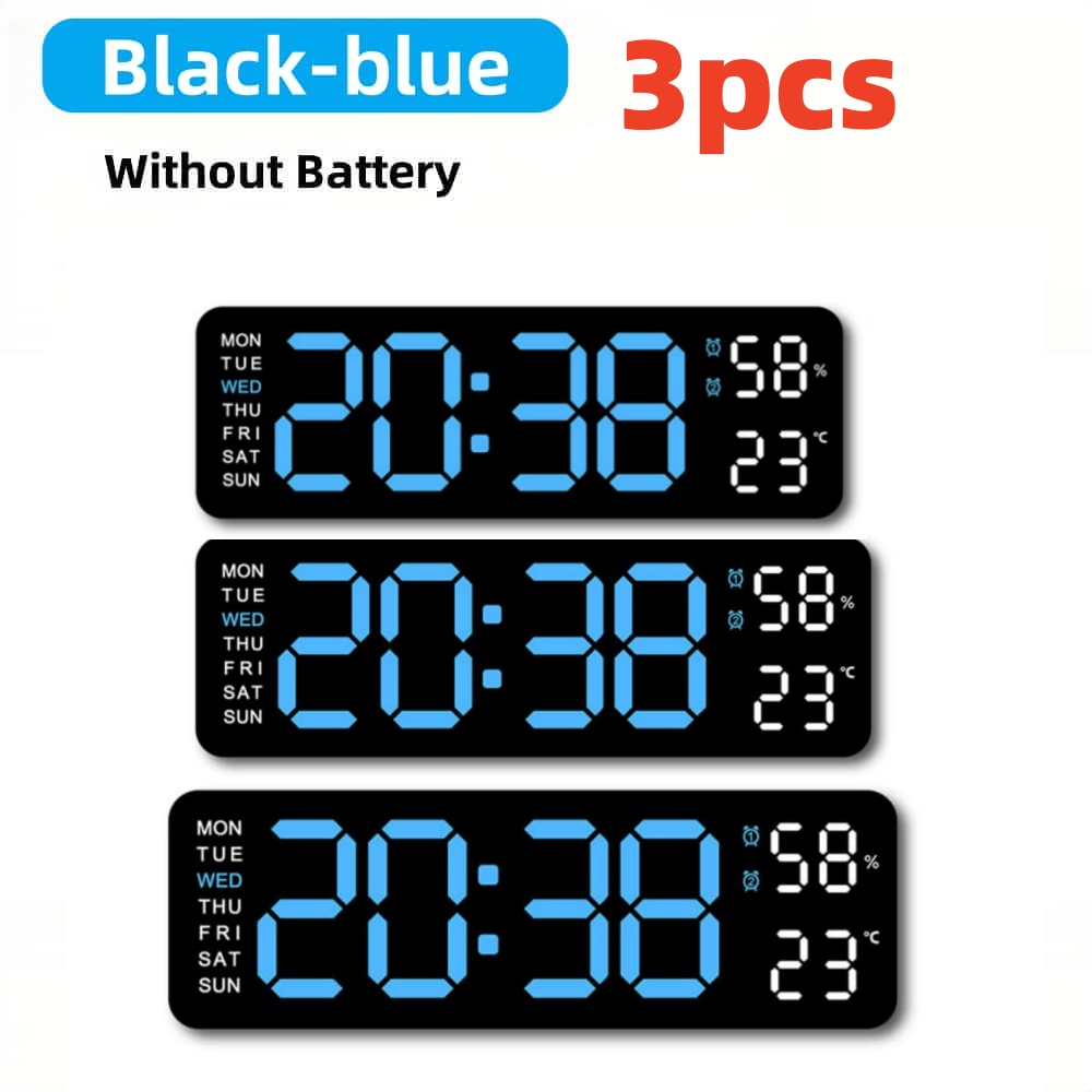 Clock Timer /kitchen/Learning Timer - Battery & USB Powered Dual Alarm Clock ，Temperature， Calendar, Auto-Dim: Beige