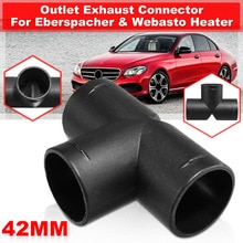 Replacement Air Vent Ducting 42mm Heater T Piece Splitter Black Plastic