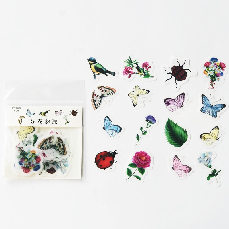 Set Adesivi Da Parete Decorativi - Ibisco, Farfalla E Fiori, 30x21 Cm, Colore Lavanda - Sticker Rimovibile Per Mobili E Vetro