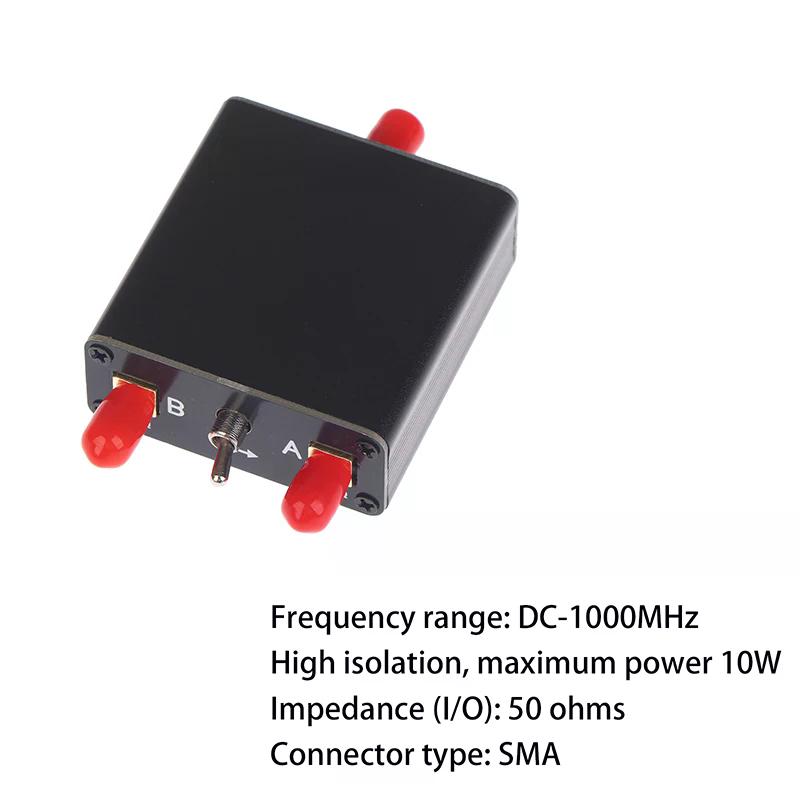 10W Hochfrequenz-RF-Schalter Manueller Antennenschalter Tragbarer SMA-Anschluss für Funk-Transceiver-Geräte