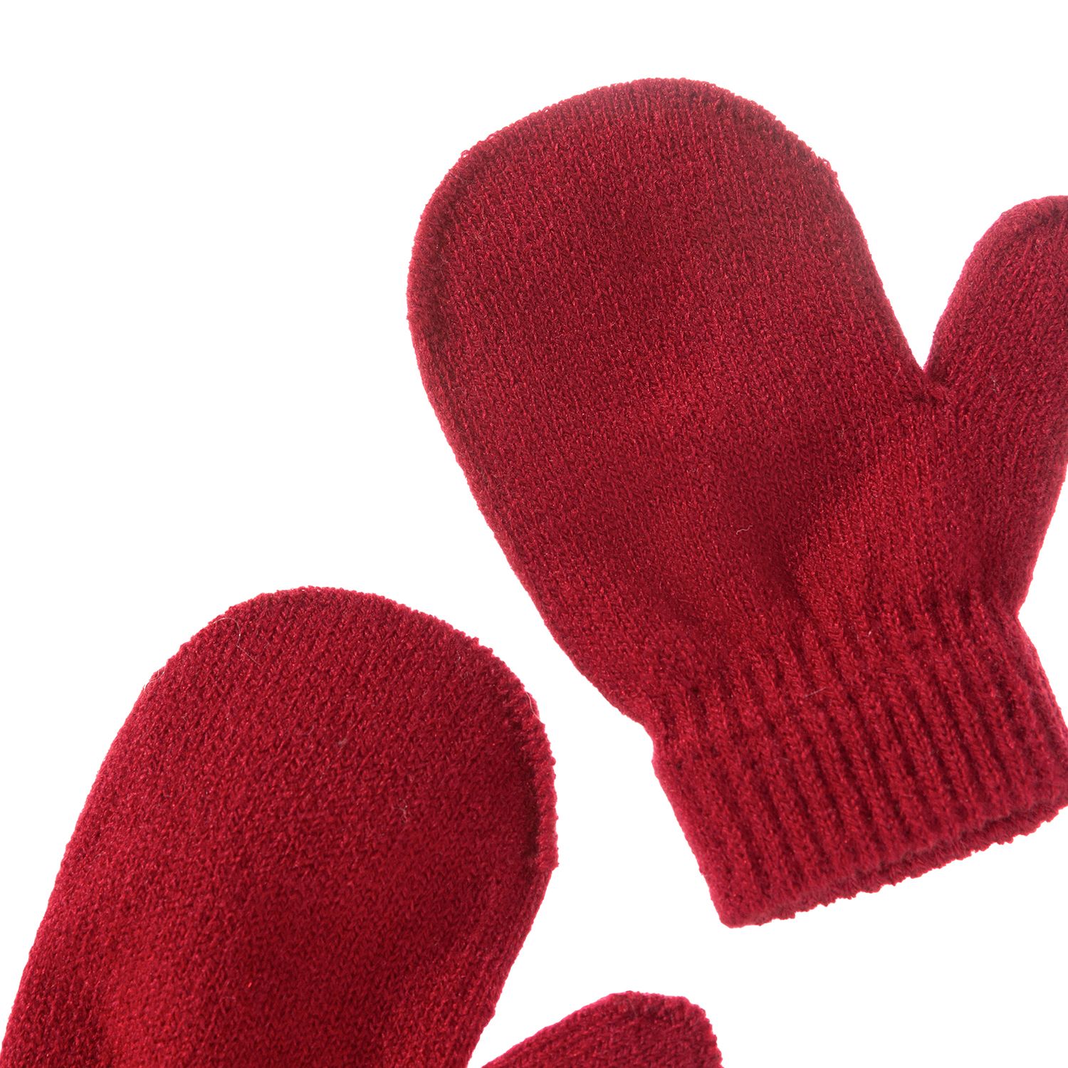 3Pcs/Set Cute Hat Scarf Gloves Set Solid Color Cotton Caps Winter Warm Accessories For Kids 0-3 Years Boys Girls Children