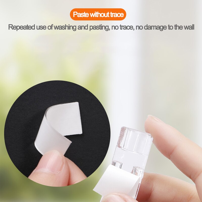 Universal Cable Organizer Clips Cable Management Desktop &amp; Workstation Wire Manager Cord Holder USB Charging Data Line Winder