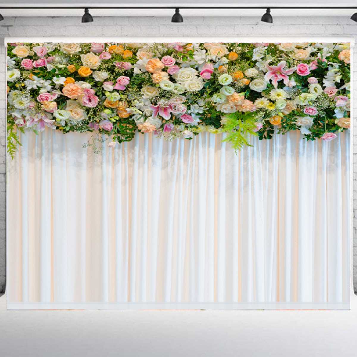 Fondo de boda Photozone flor nupcial ducha Fondo romántico compromiso aniversario pared estandarte de fotomatón Decoración