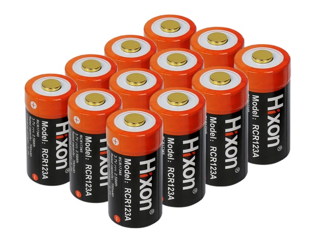 Hixon – batterie Rechargeable pour caméra Arlo HD et Reolink argus 700 V, 12 pièces, RCR123a, 16340 mAh, 3.7: J090A 12PC