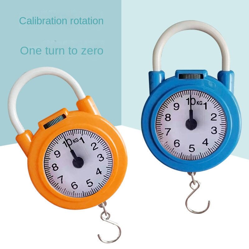 Spring scale household portable multi-function 10KG portable scale shopping scale pocket scale mini express scale 10 kg