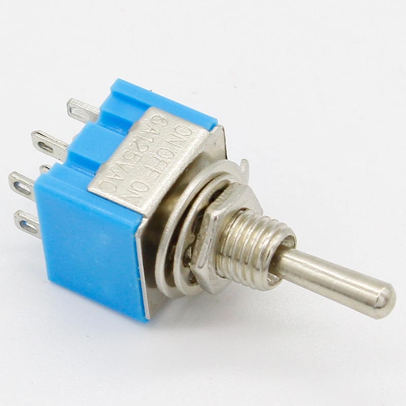 ! 5pcs 3 Position 2P2T DPDT ON-OFF-ON Miniature Mini Toggle Switch