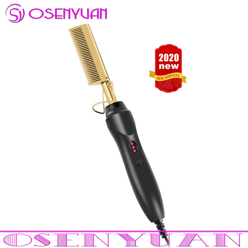 Suoristusrauta silitysraudat suoristusharja lämmityskampa hiukset suoramuotoilija aallotus kiharrin hiusten kiharrin kampa: Au